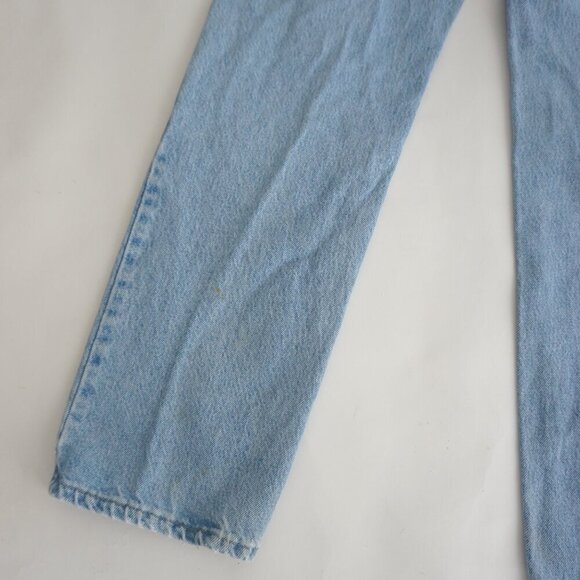 Vintage Lee Light Wash Straight Leg Blue Denim Jeans 34X32 - Picture 13 of 16